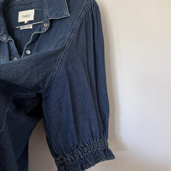 ba&sh denim snap front honey Shirt - Picture 4 of 9